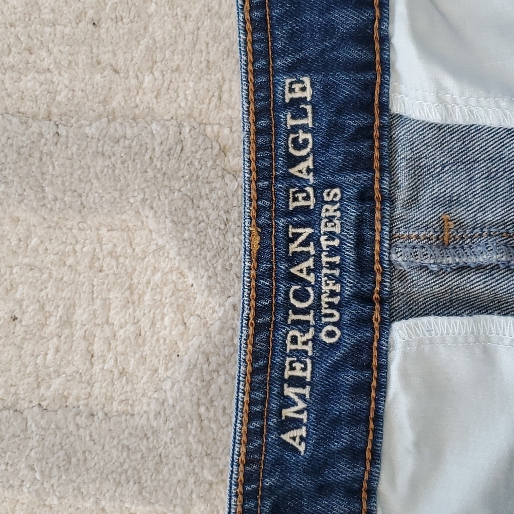 AEO Hi Rise Festival Patchwork Denim Skirt - Picture 6 of 9